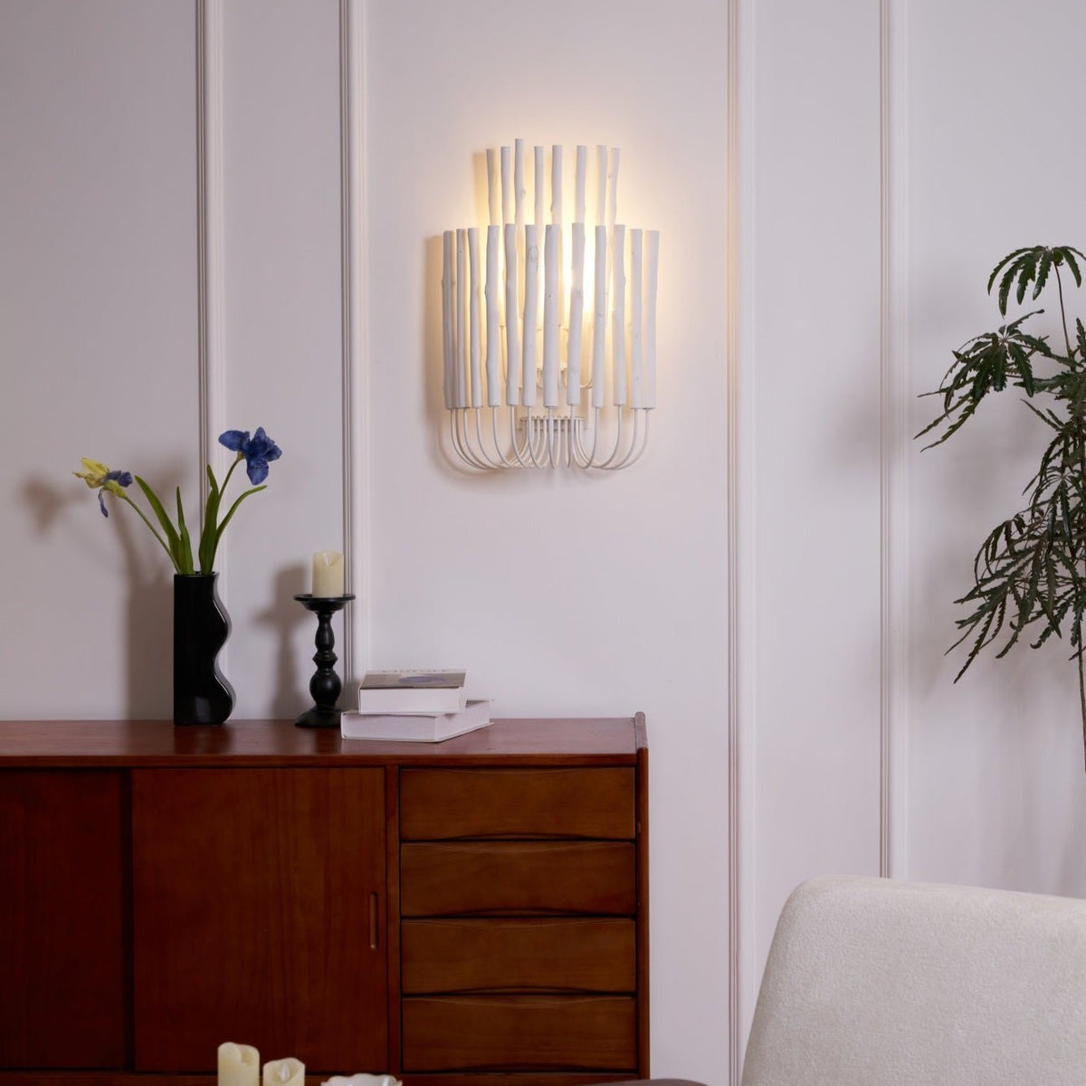 Vasilora aplique de pared individual de madera con diseño creativo artístico