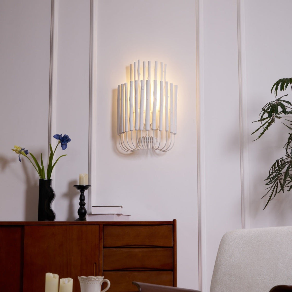 Vasilora aplique de pared individual de madera con diseño creativo artístico