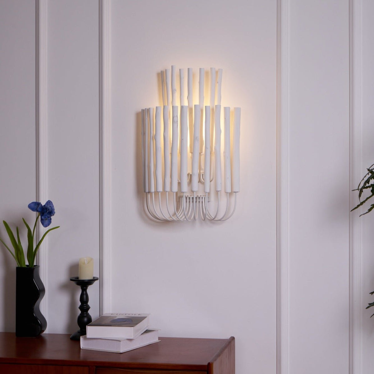 Vasilora aplique de pared individual de madera con diseño creativo artístico