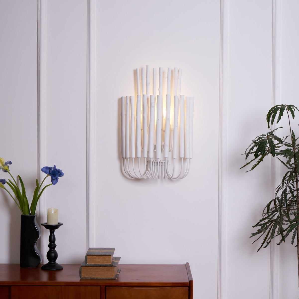 Vasilora aplique de pared individual de madera con diseño creativo artístico