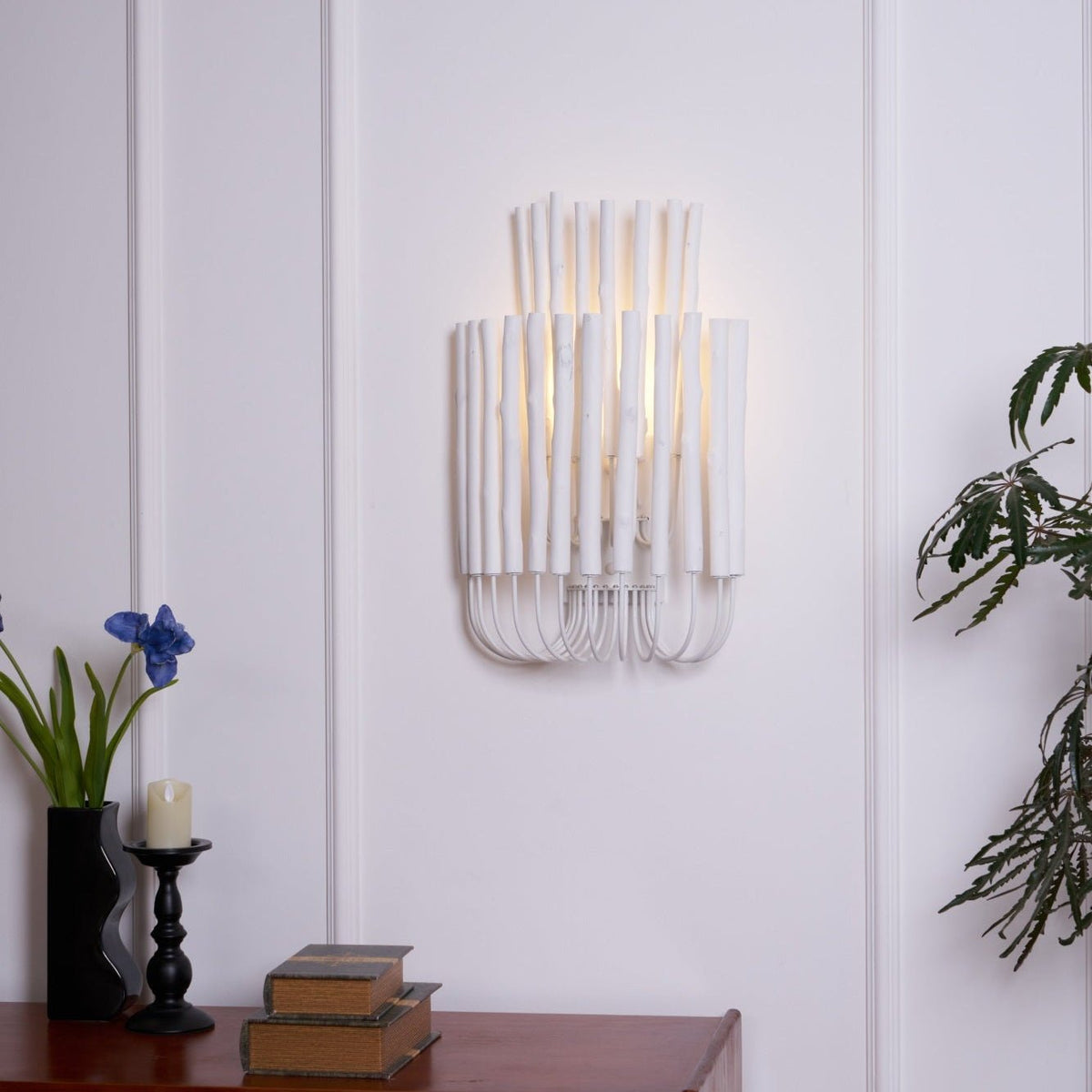 Vasilora aplique de pared individual de madera con diseño creativo artístico
