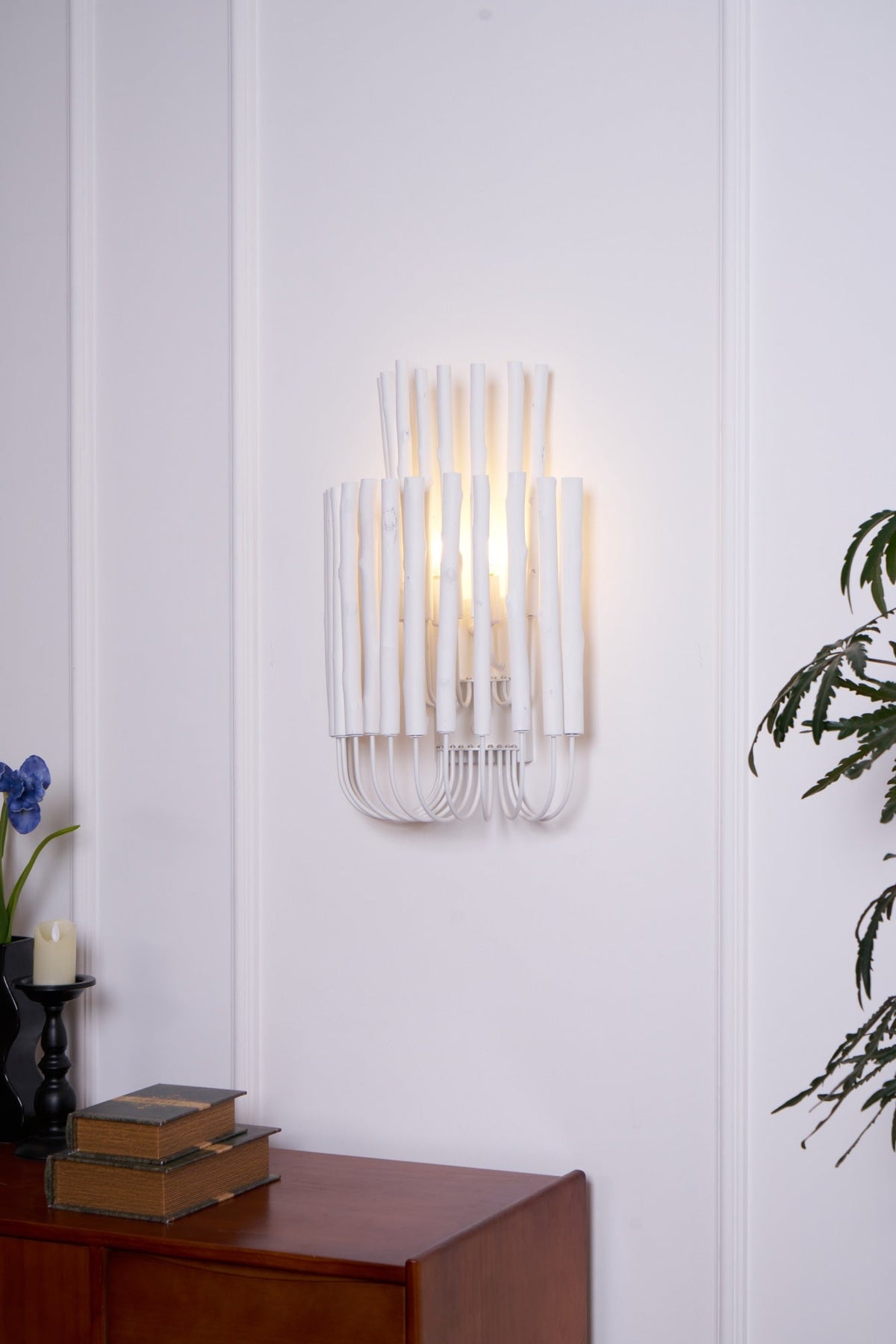 Vasilora aplique de pared individual de madera con diseño creativo artístico