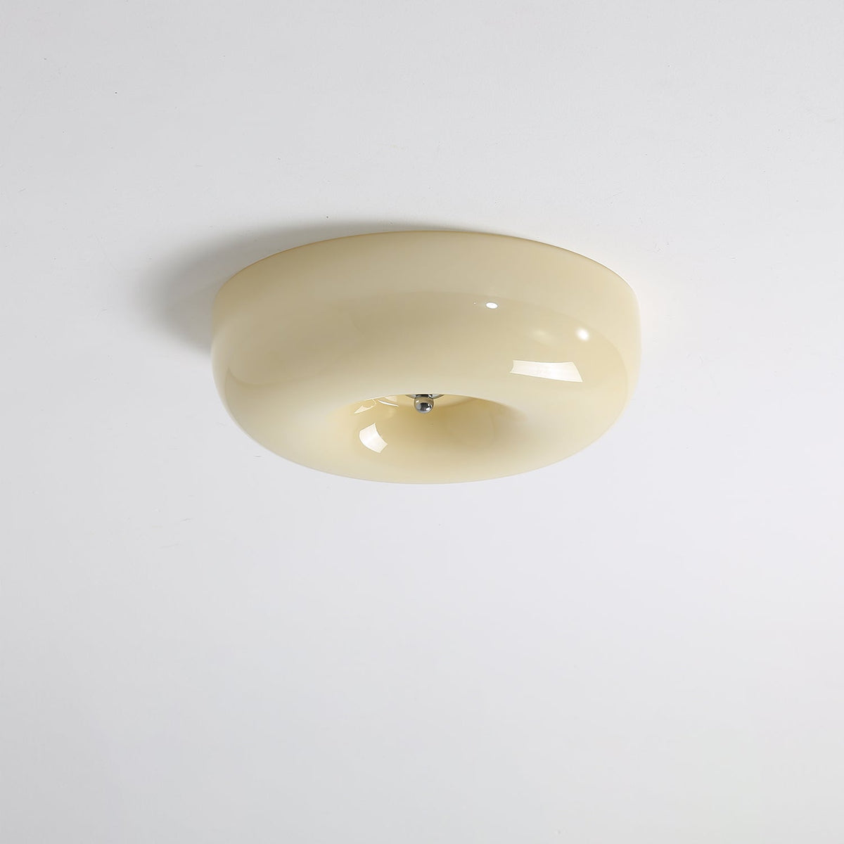 Cam lámpara de techo moderna minimalista de vidrio con diseño en espiral