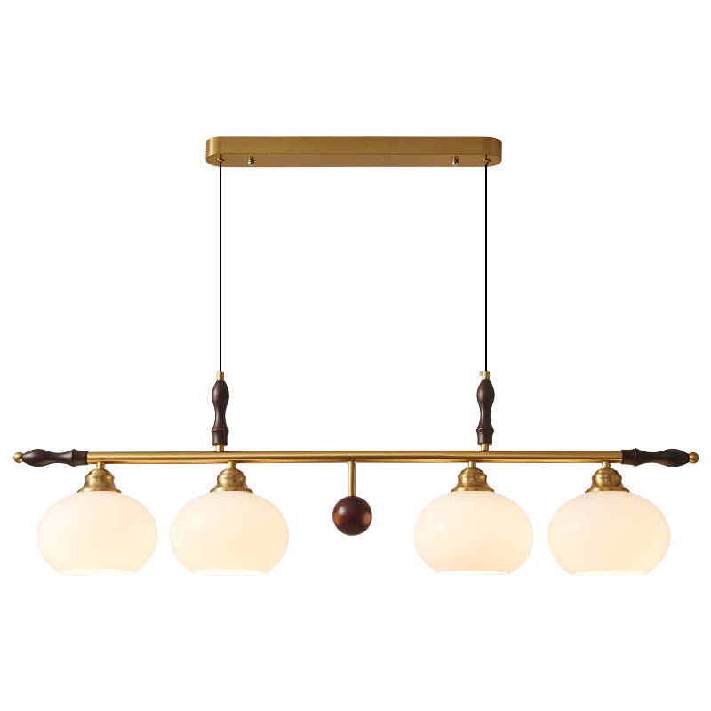 Runell lámpara colgante Premium Elegancia tradicional de madera y vidrio