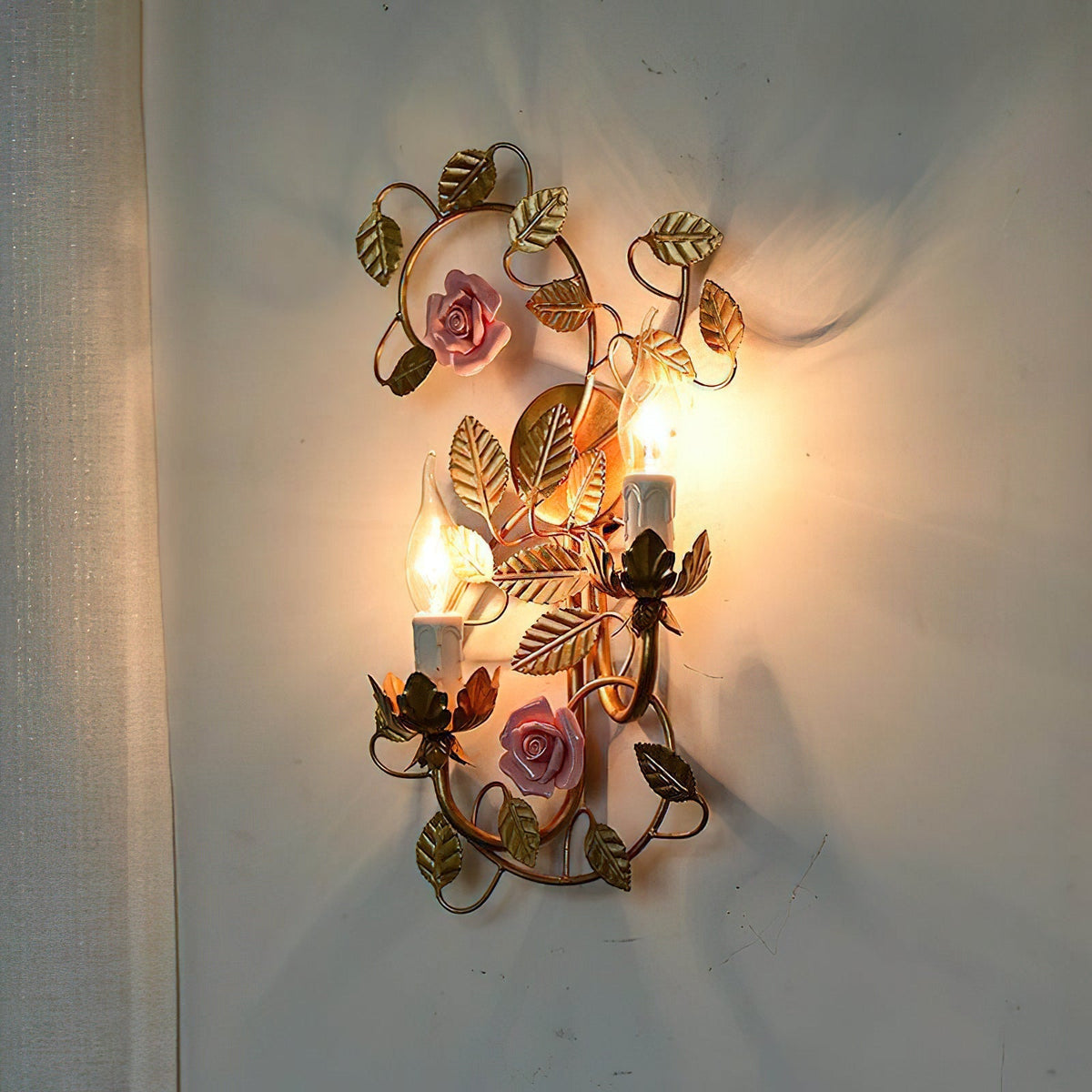 Aplique de pared flor