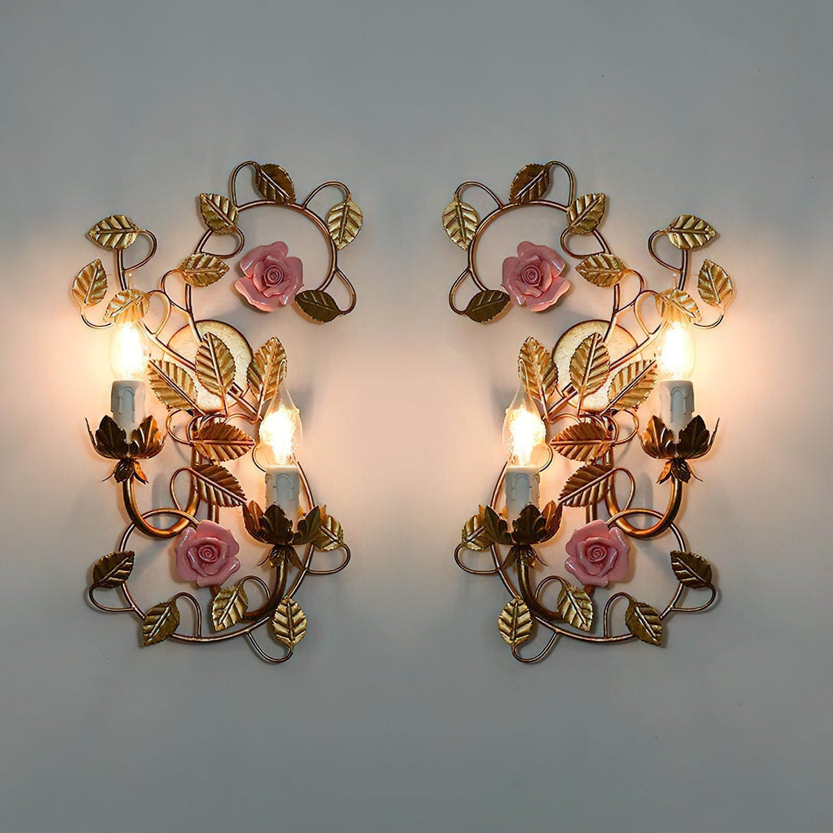 Aplique de pared flor