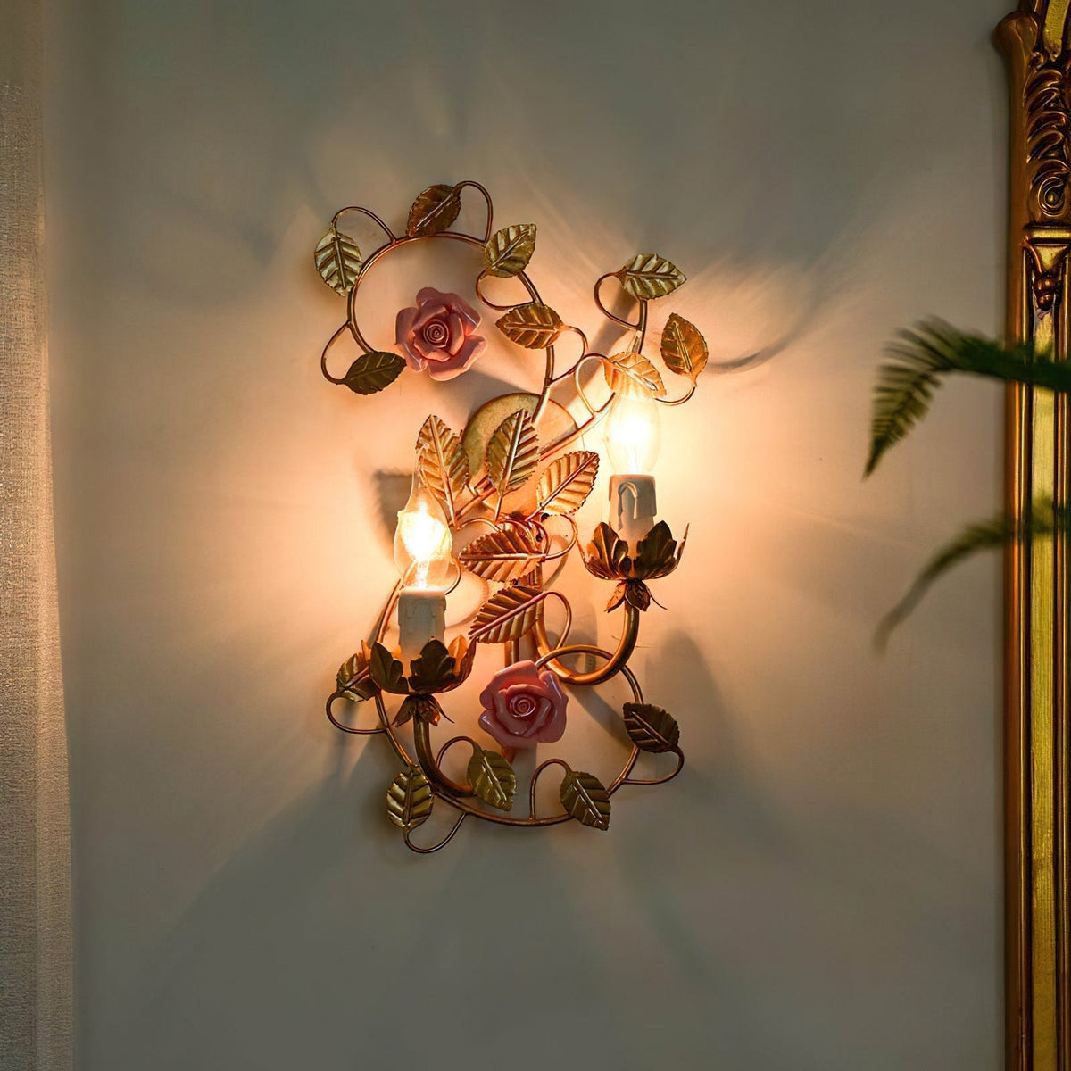 Aplique de pared flor