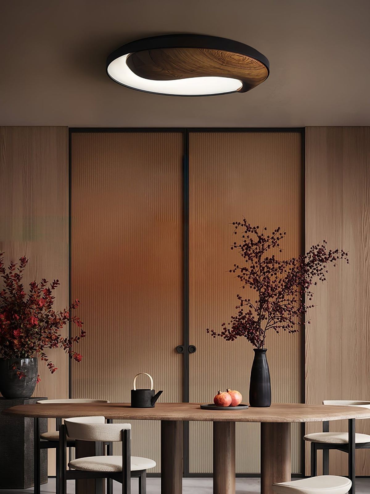 Ivelor lámpara de techo moderna minimalista en madera