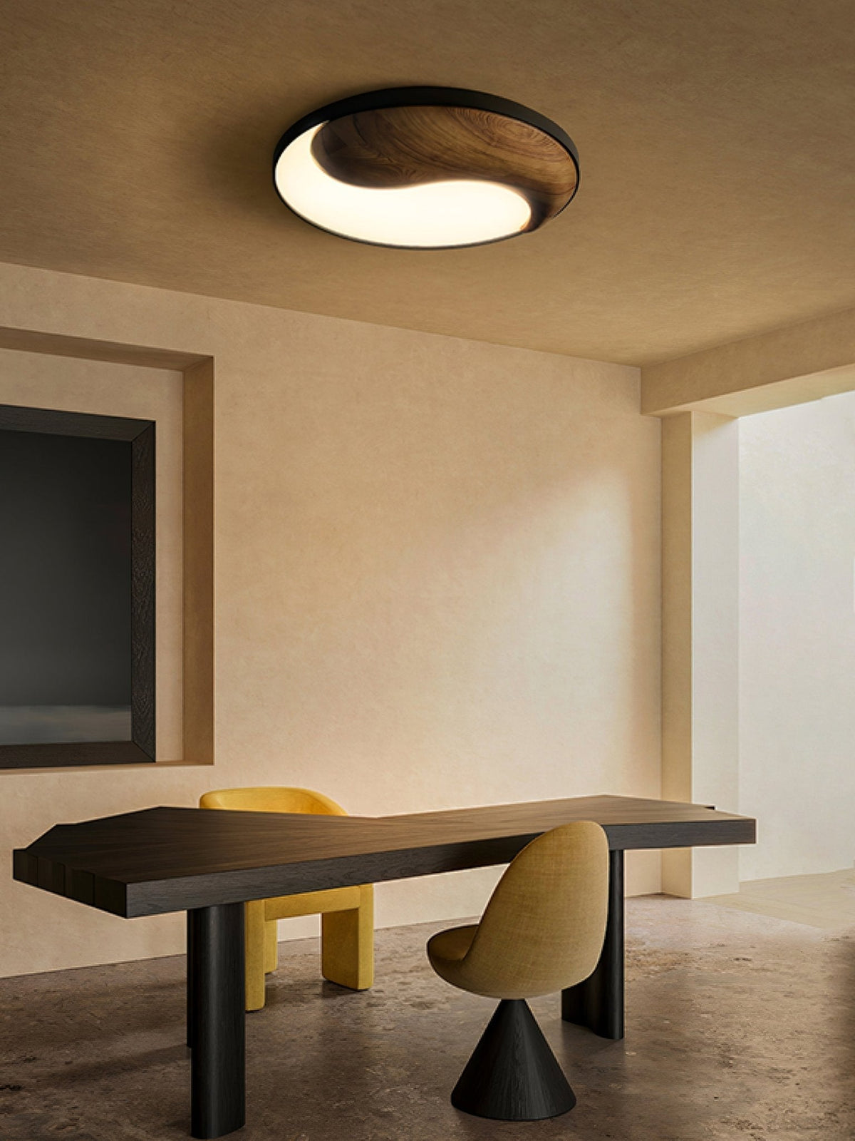 Ivelor lámpara de techo moderna minimalista en madera