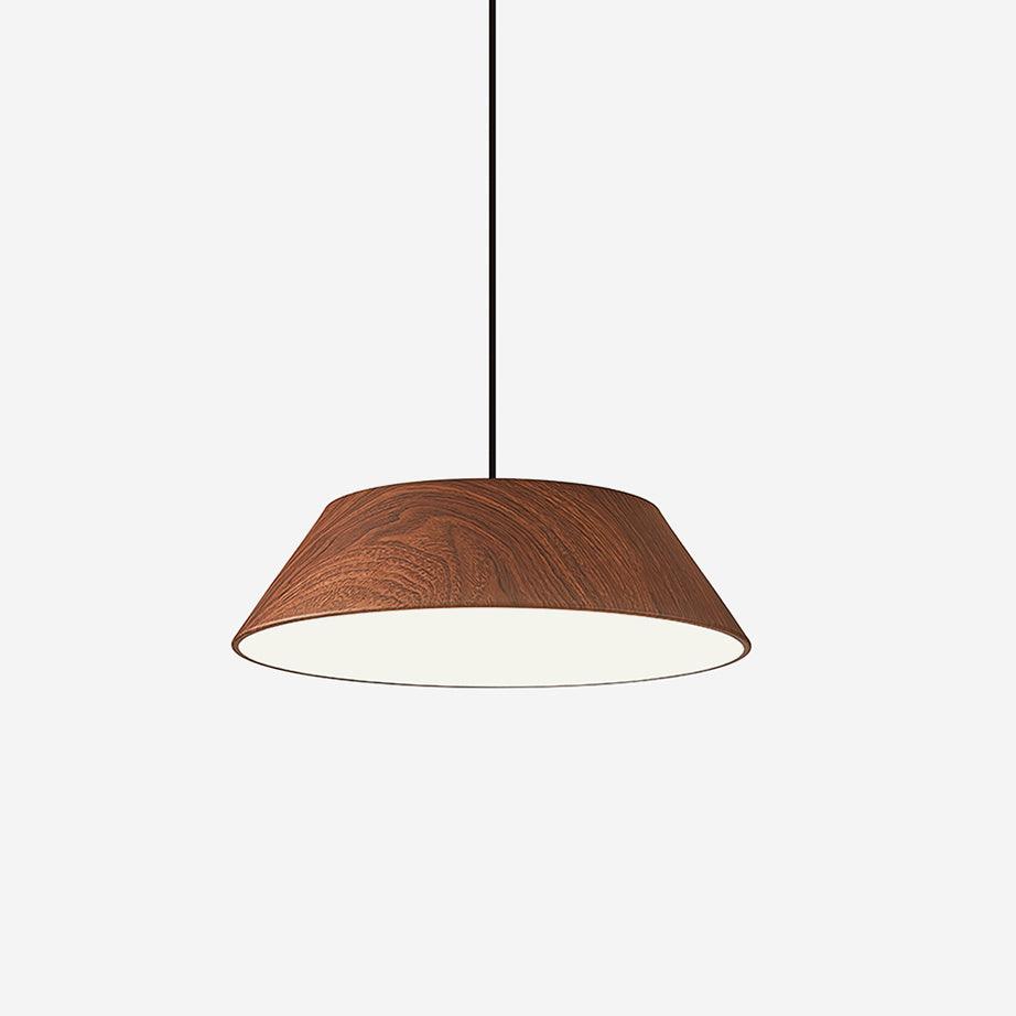 Novain lámpara colgante de madera con grano de madera