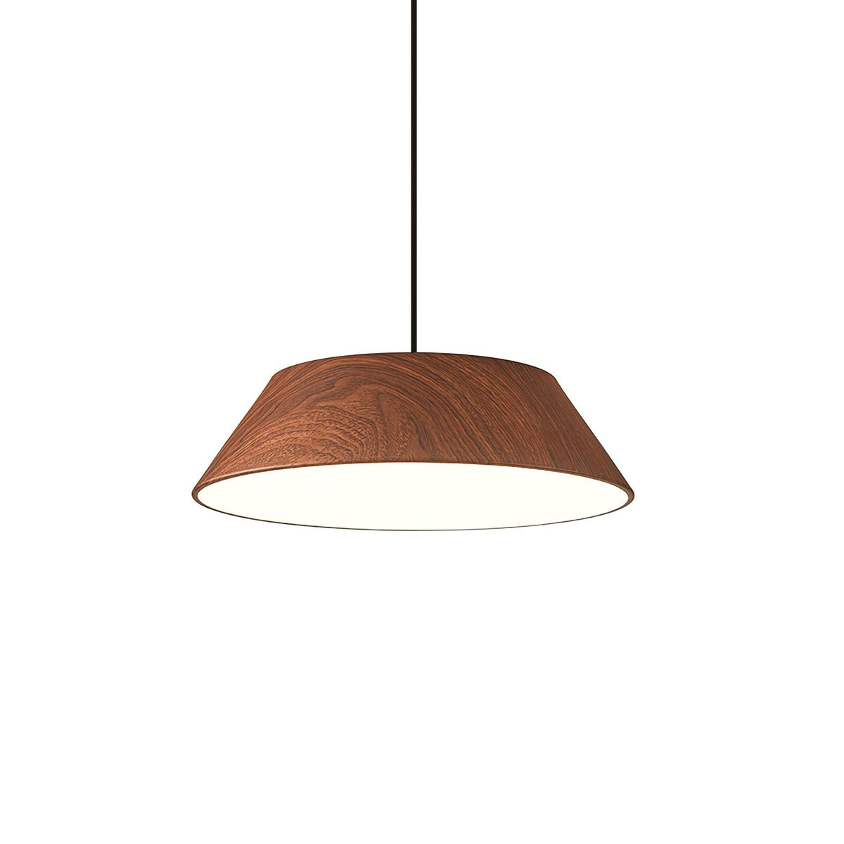 Novain lámpara colgante de madera con grano de madera