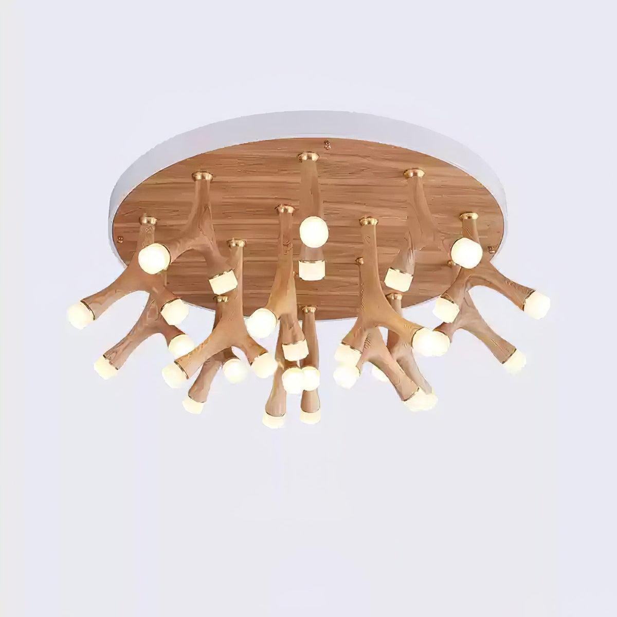 Vilorion lámpara de techo inspirada en la naturaleza con madera