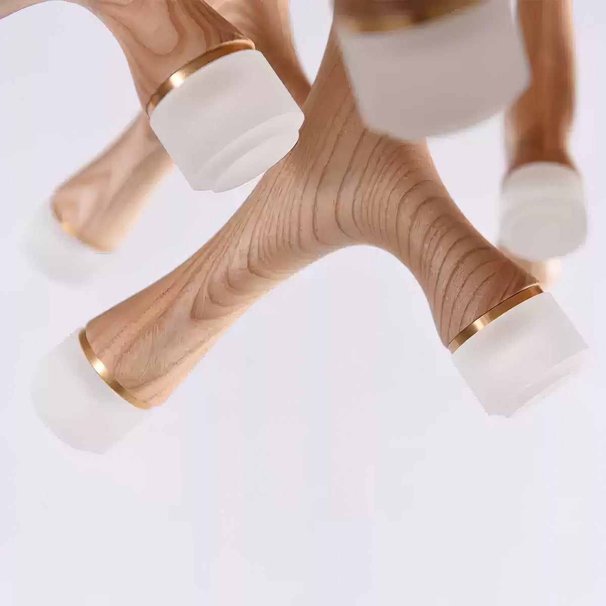 Vilorion lámpara de techo inspirada en la naturaleza con madera