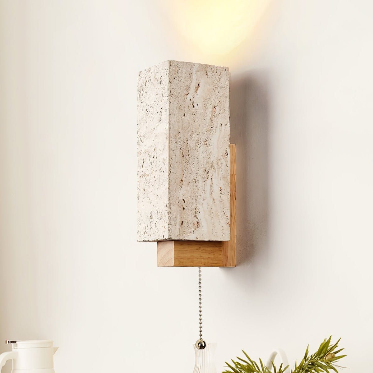 Elsoran aplique de pared travertino