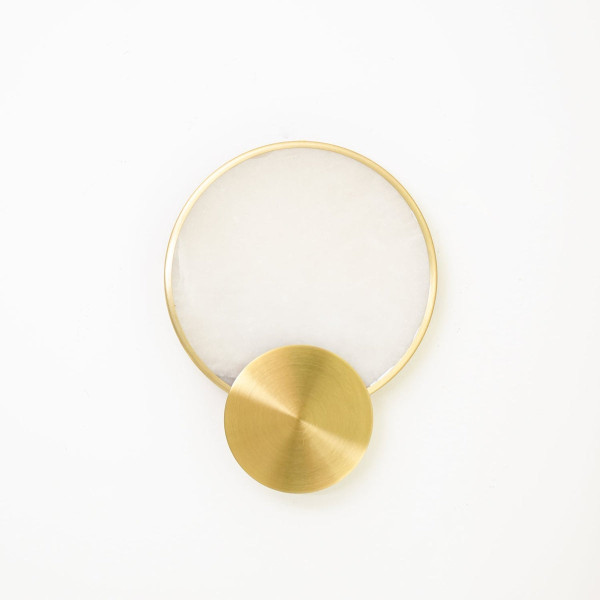 Myvelarae aplique de pared circular en alabastro