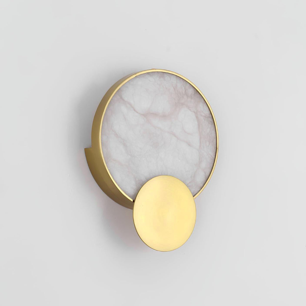 Myvelarae aplique de pared circular en alabastro