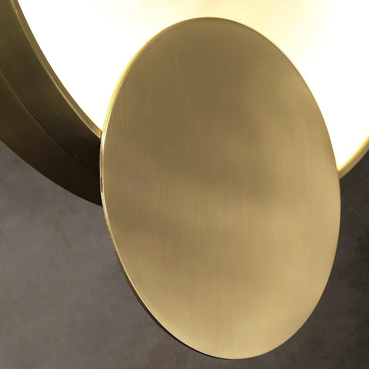 Myvelarae aplique de pared circular en alabastro