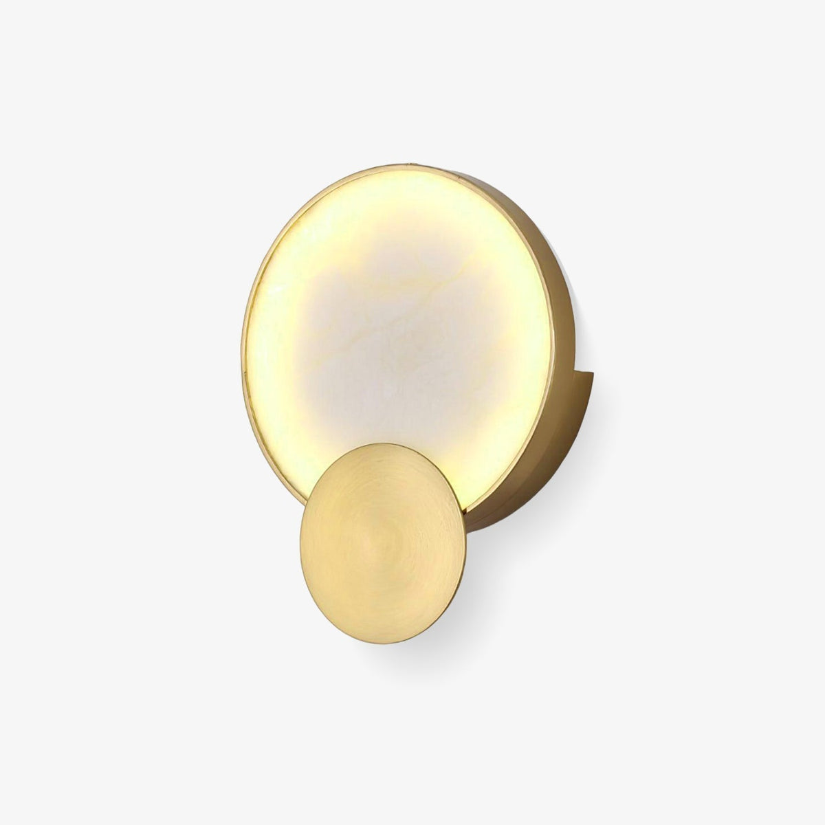 Myvelarae aplique de pared circular en alabastro