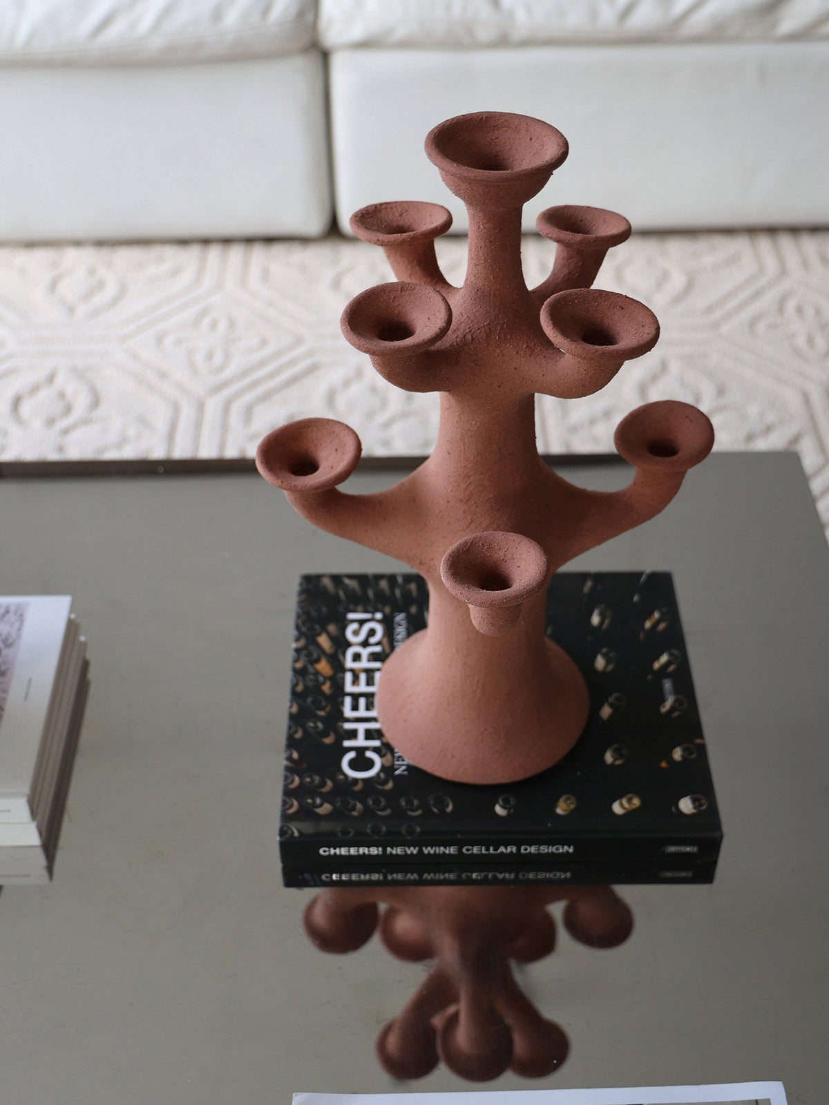 Terracotta Candelabro