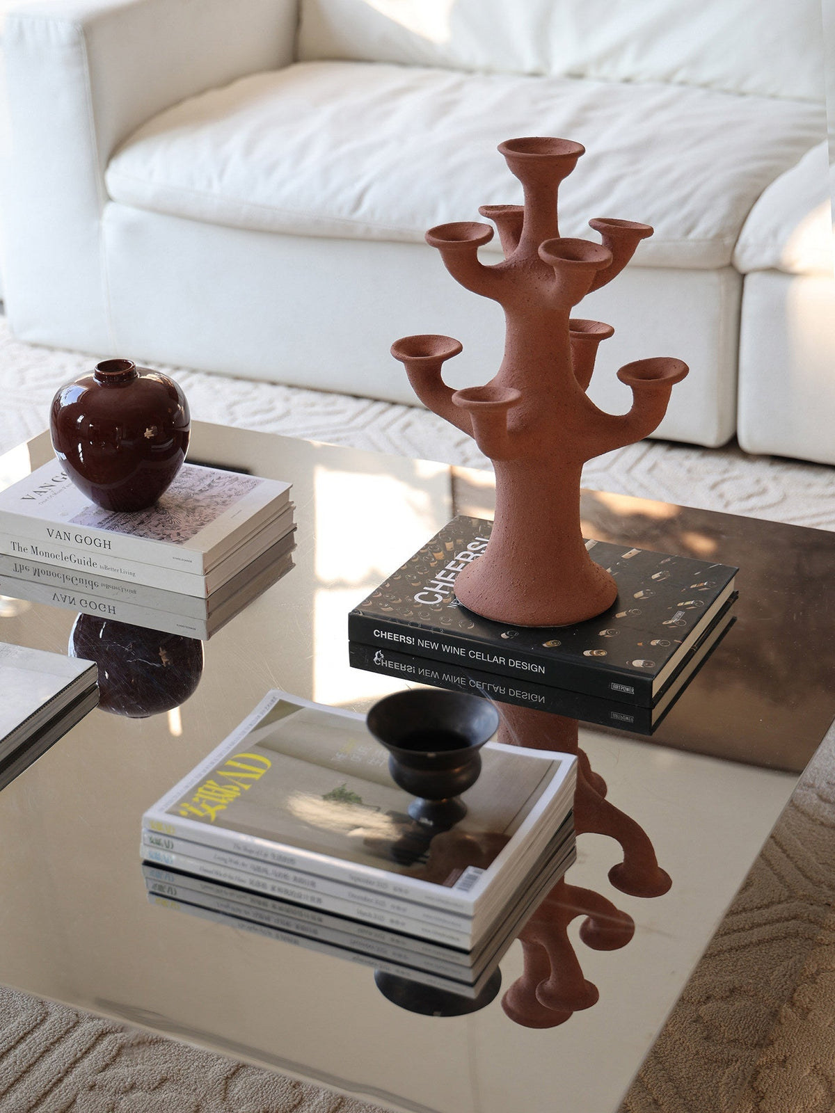 Terracotta Candelabro