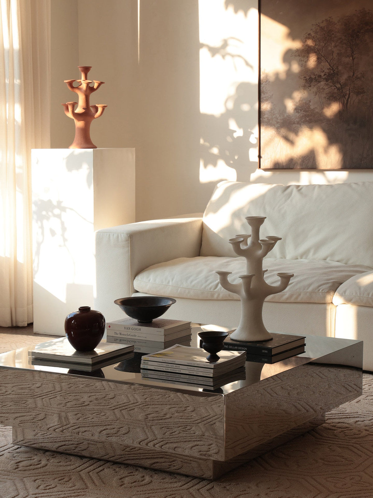 Terracotta Candelabro