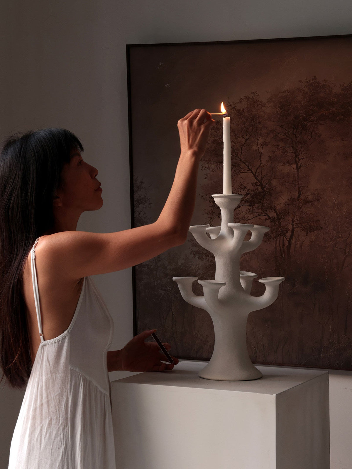 Terracotta Candelabro