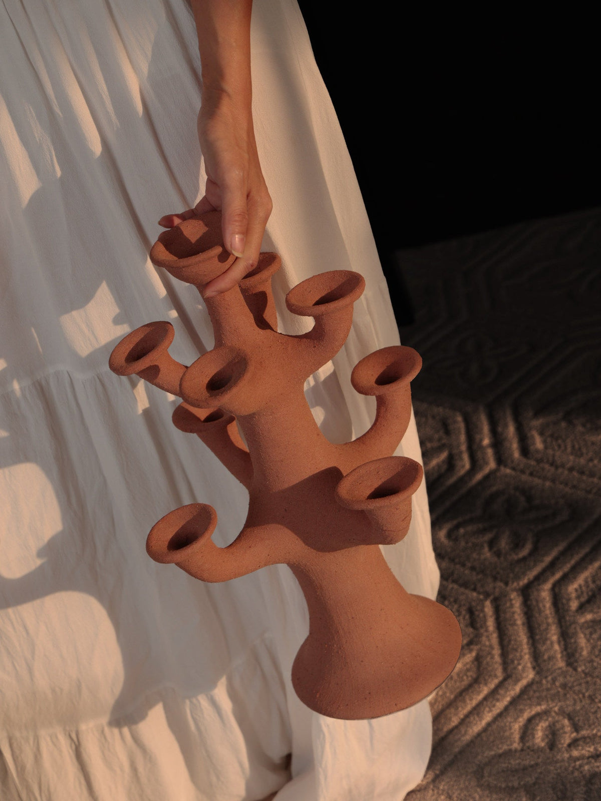 Terracotta Candelabro