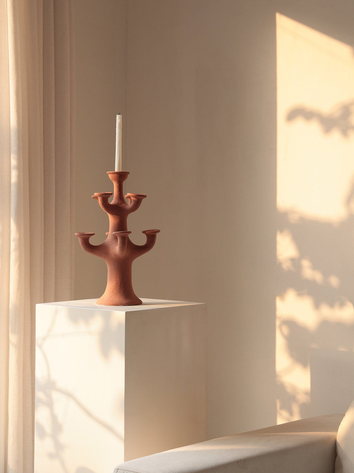 Terracotta Candelabro