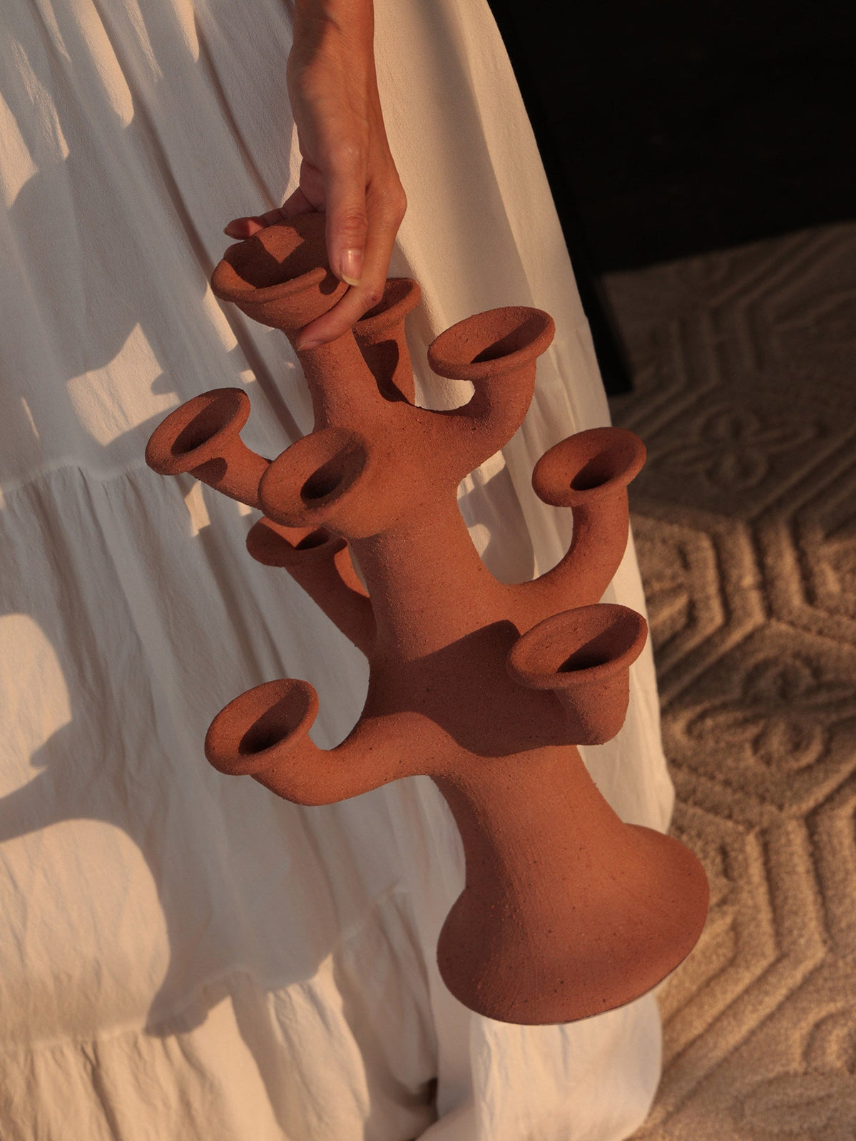 Terracotta Candelabro