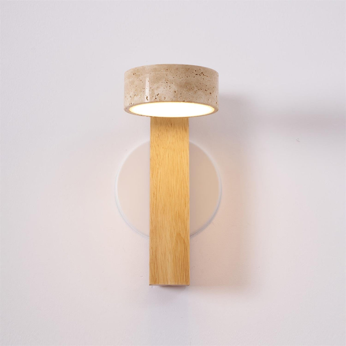 Tavalina aplique de pared Cylinder-Stack travertino