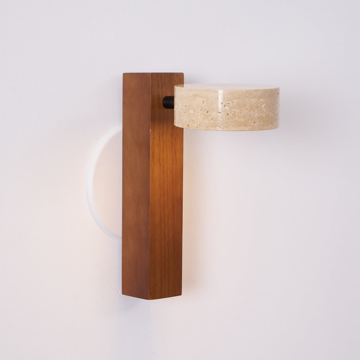 Tavalina aplique de pared Cylinder-Stack travertino