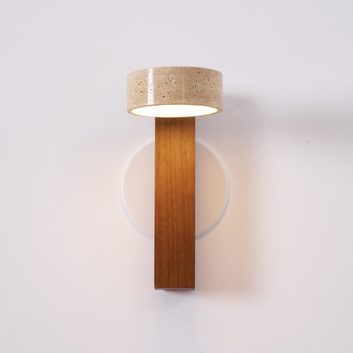 Tavalina aplique de pared Cylinder-Stack travertino