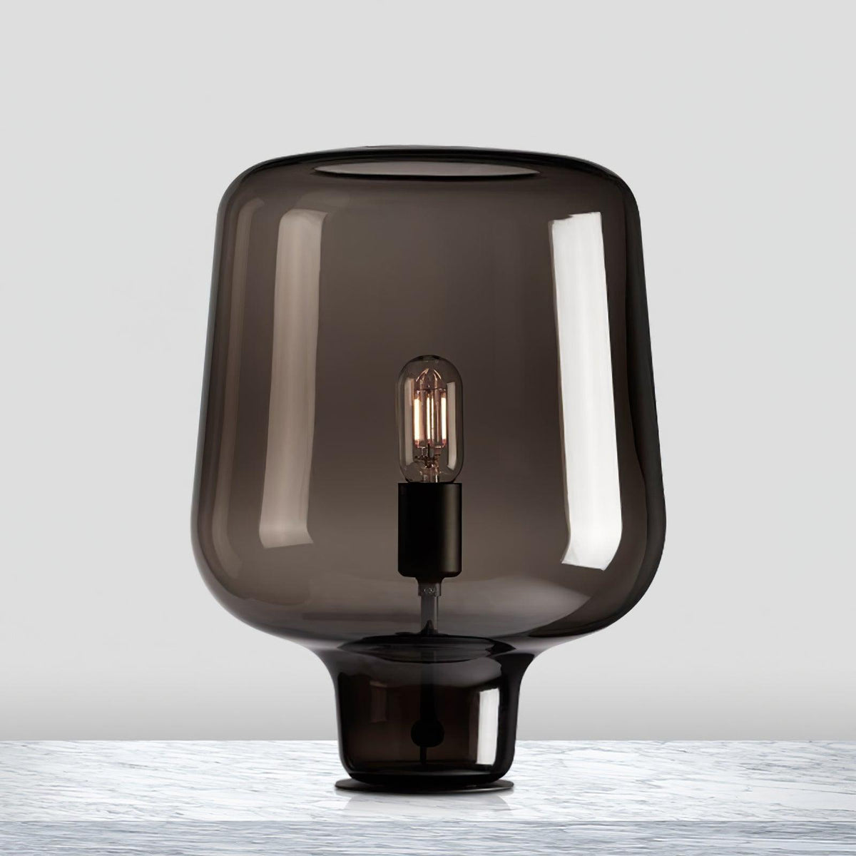 Eanlari lámpara de mesa contemporánea de vidrio