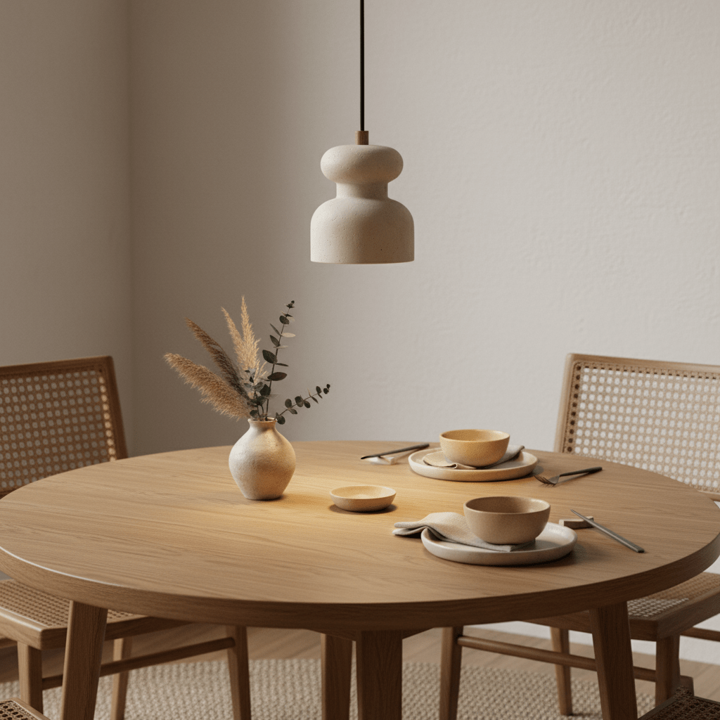 Ansel lámpara colgante con textura en travertino