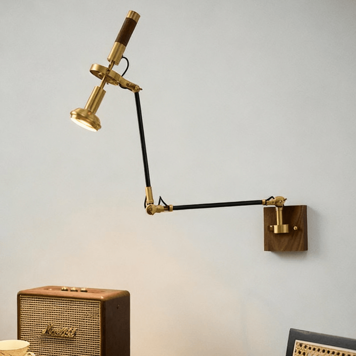 Liravo aplique de pared madera