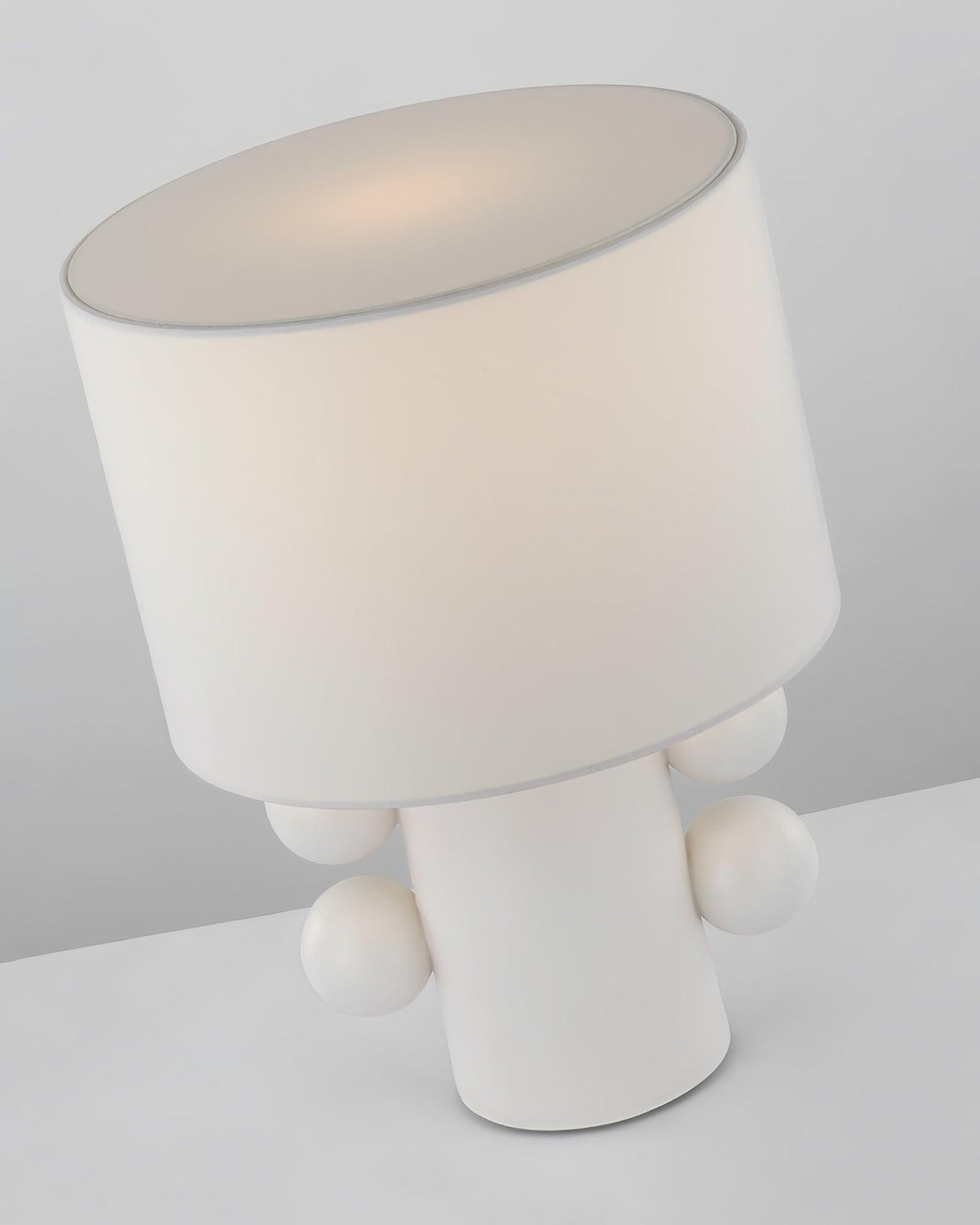 Nixu lámpara de mesa de tejido caprichosa