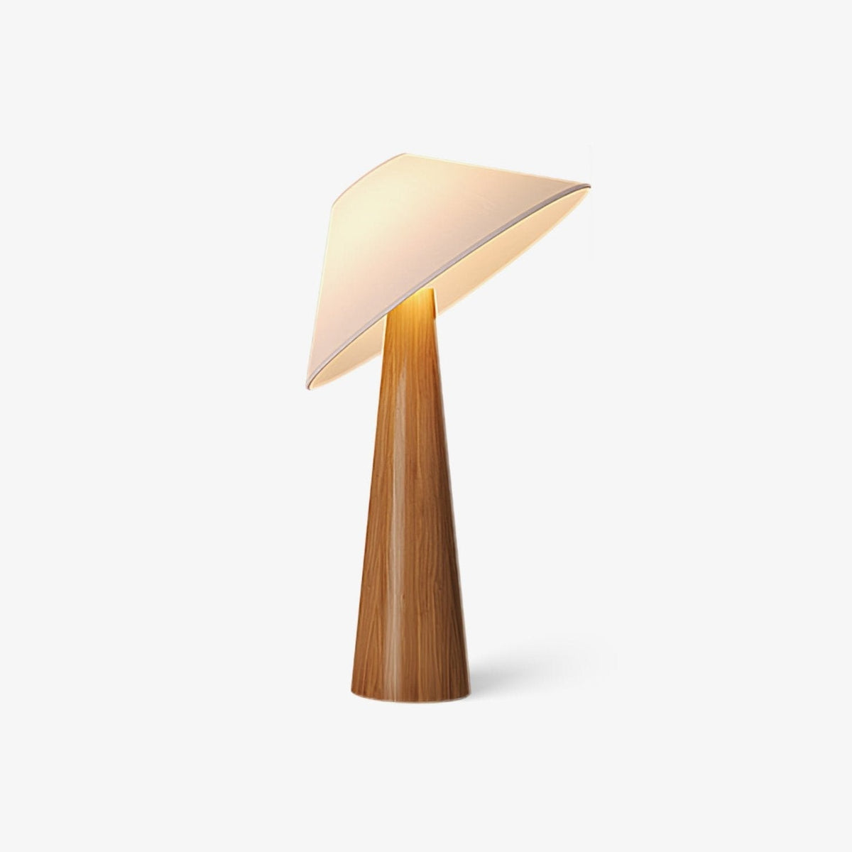 Vosile lámpara de mesa escultórica de madera