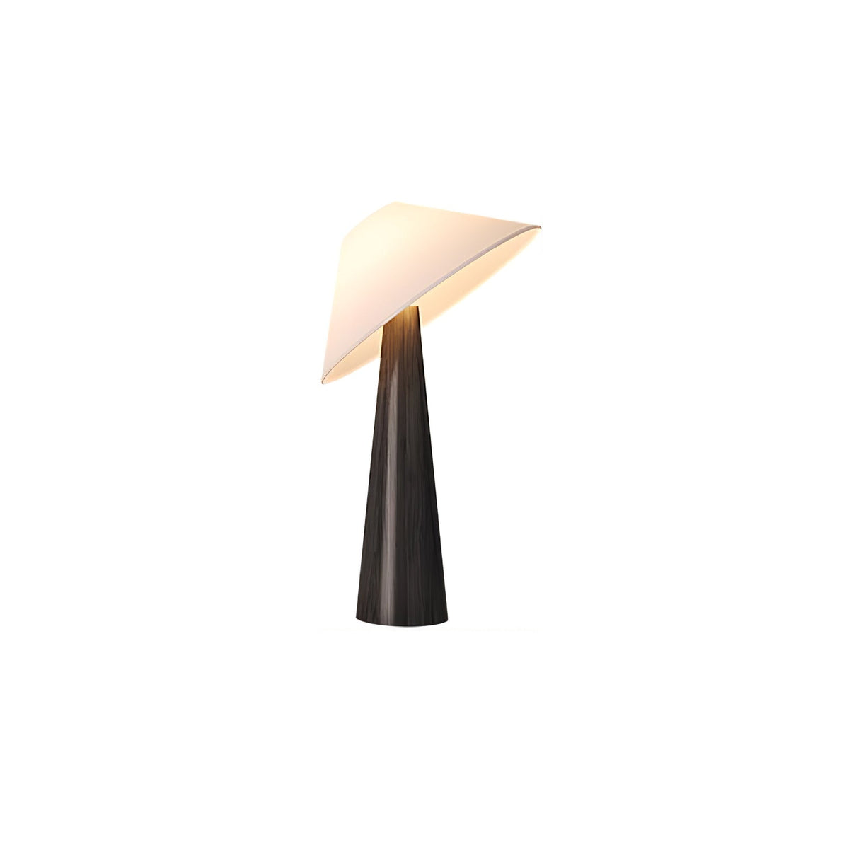 Vosile lámpara de mesa escultórica de madera