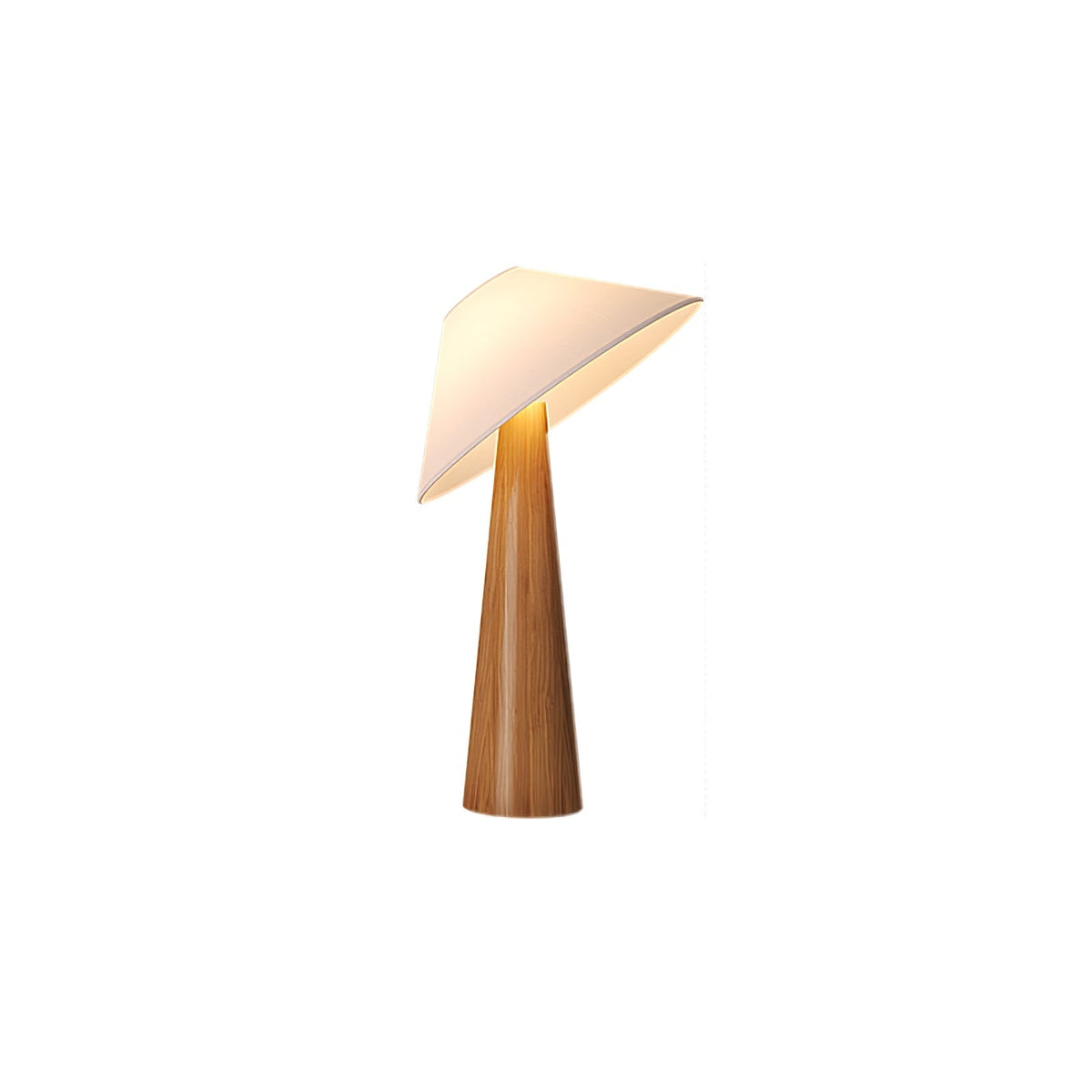 Vosile lámpara de mesa escultórica de madera