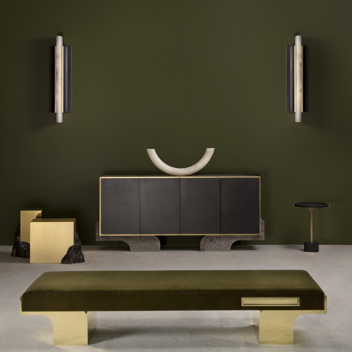 Elsilisra Aplique de pared Alabastro Moderno Minimalista