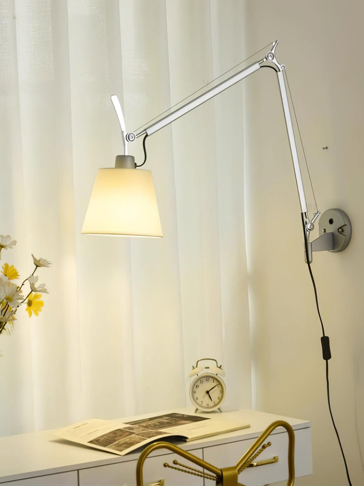 Elvinir aplique de pared Rocker diseño moderno en tejido
