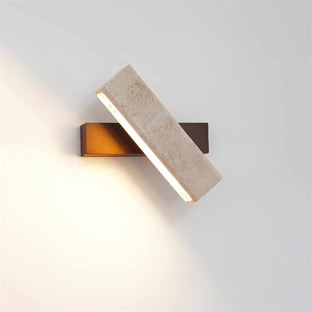 Novra aplique de pared de travertino con rotación