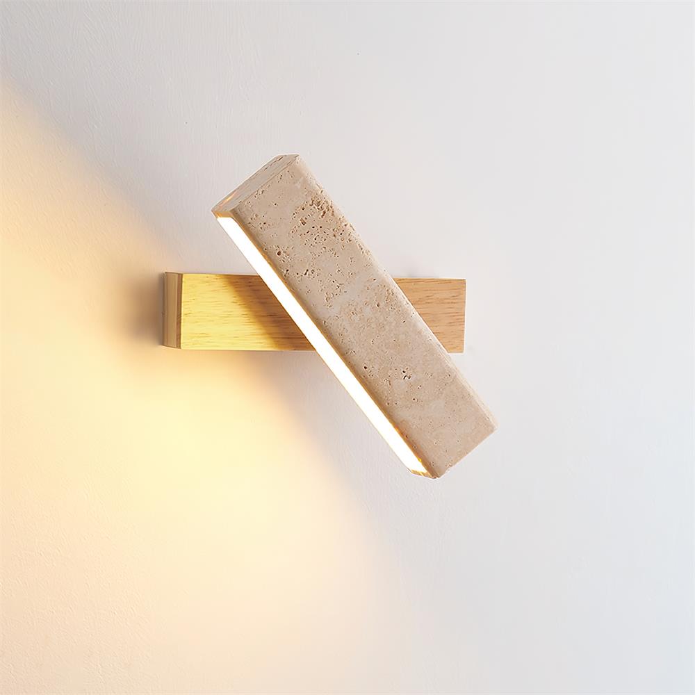 Novra aplique de pared de travertino con rotación