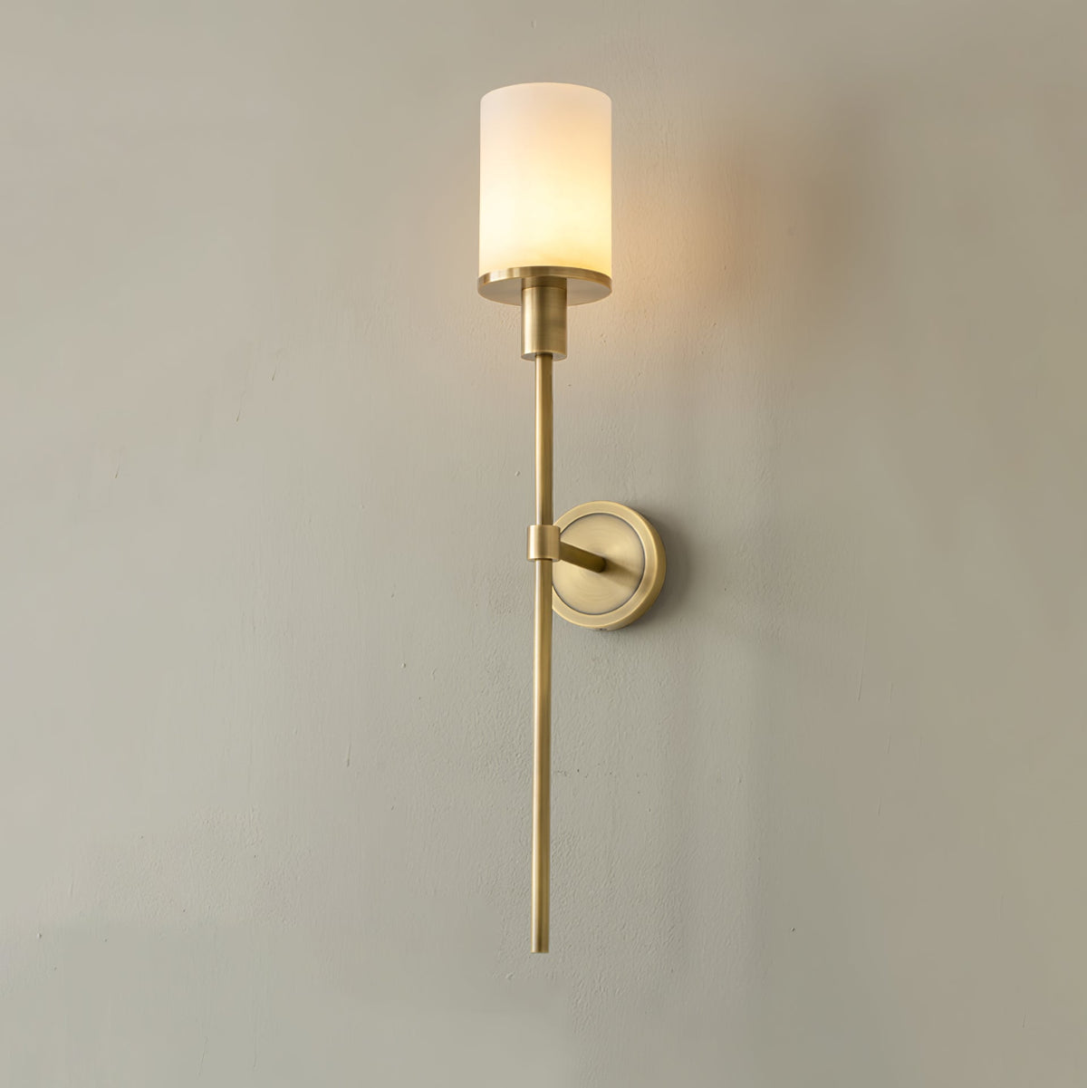 Mycara Aplique de pared Alabastro Nórdico Clásico