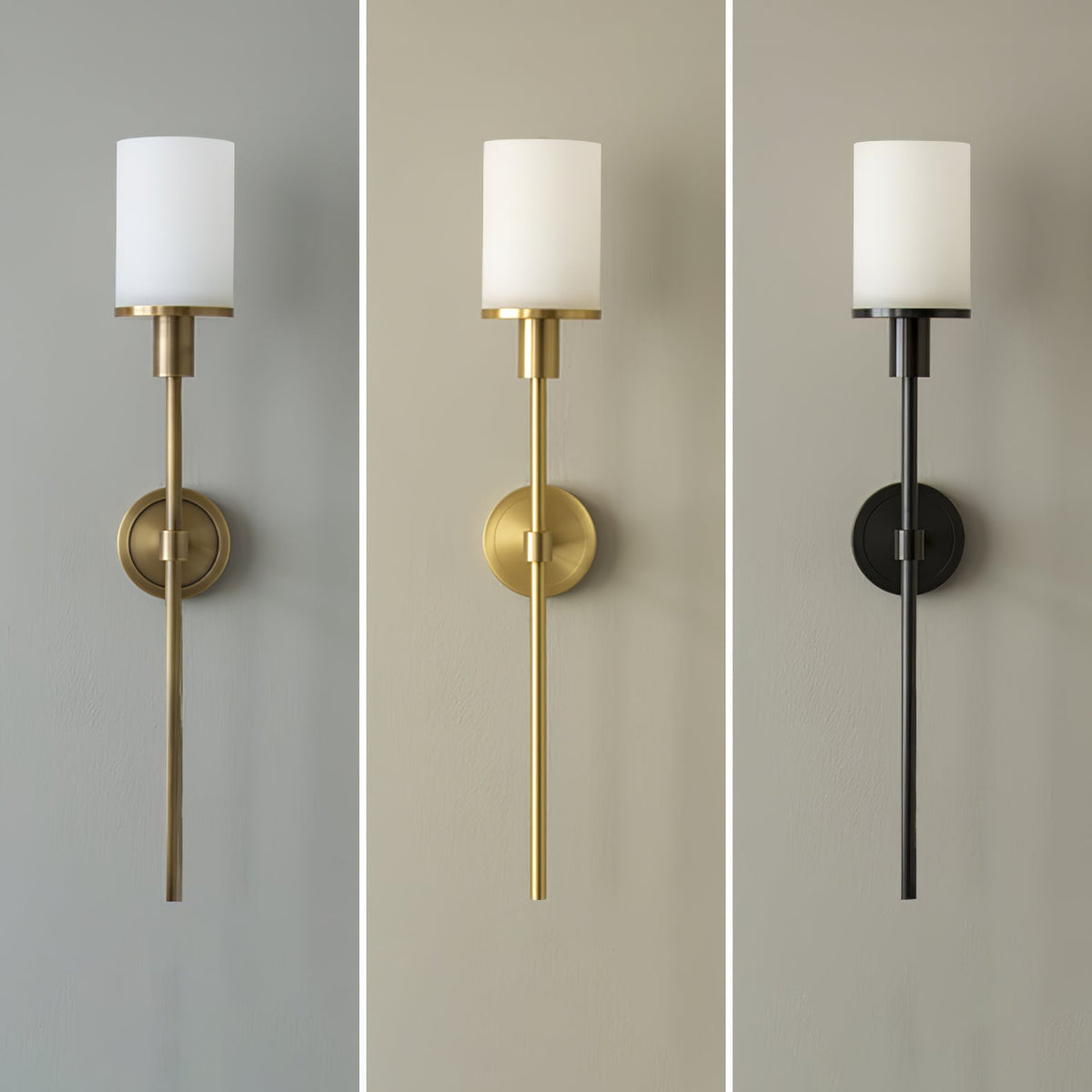 Mycara Aplique de pared Alabastro Nórdico Clásico