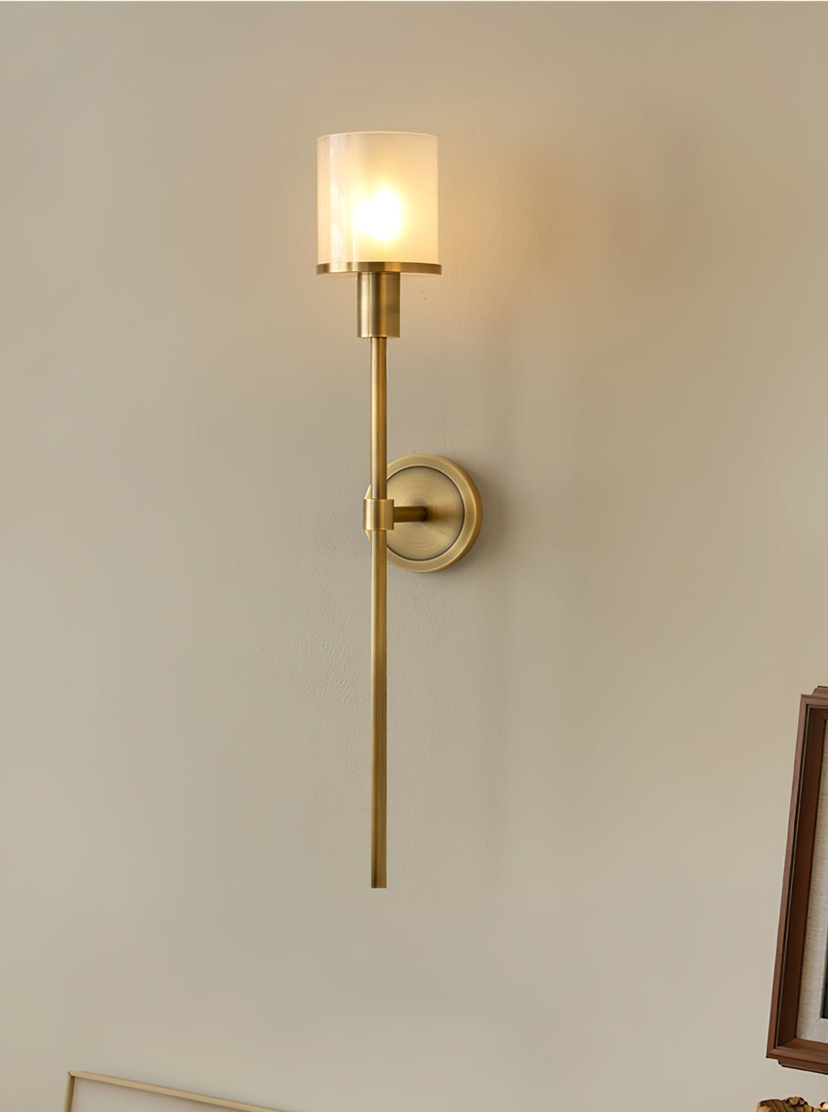 Mycara Aplique de pared Alabastro Nórdico Clásico