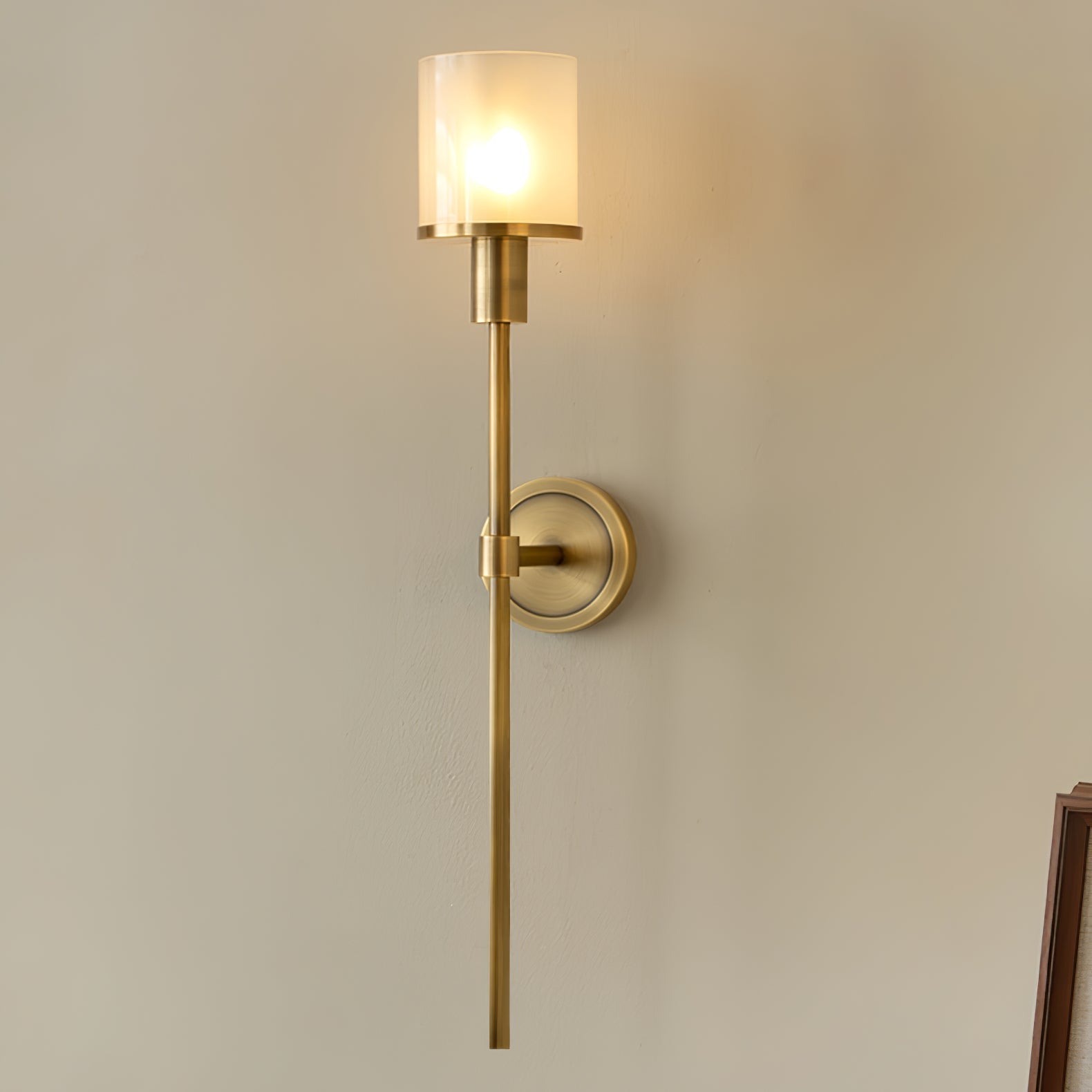 Mycara Aplique de pared Alabastro Nórdico Clásico