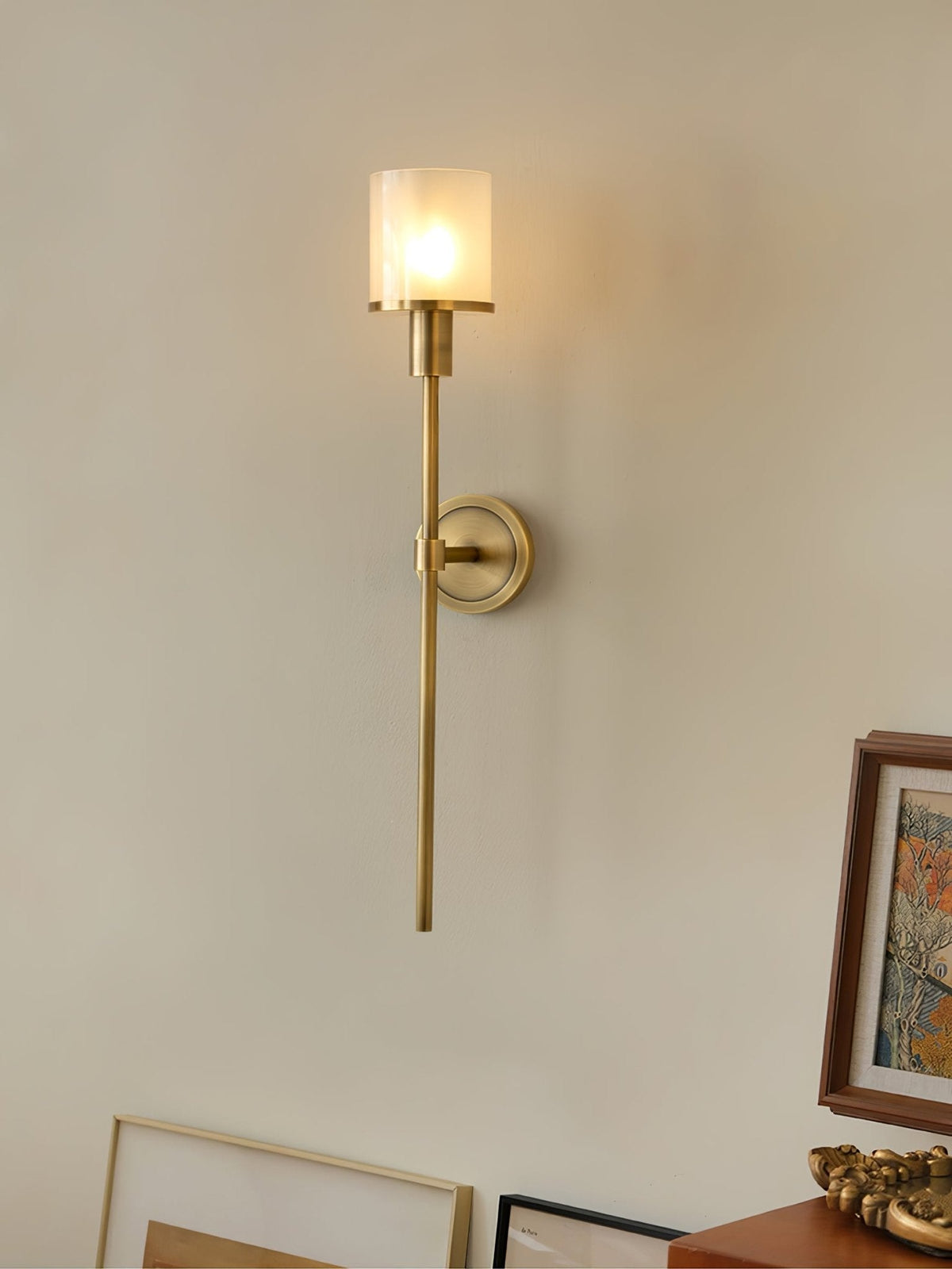 Mycara Aplique de pared Alabastro Nórdico Clásico