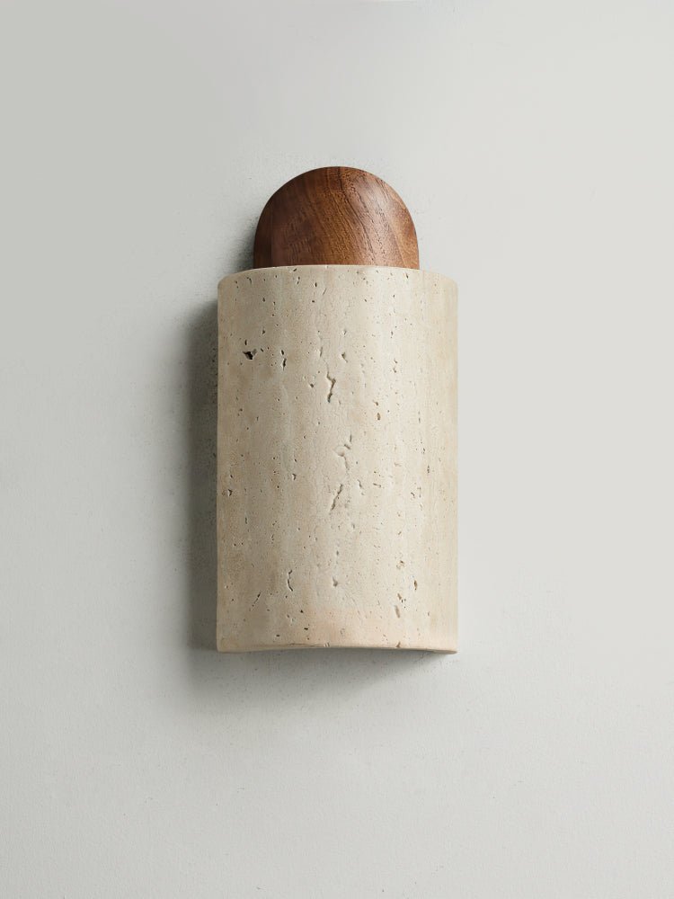 Zyphe aplique de pared en travertino amarillo natural