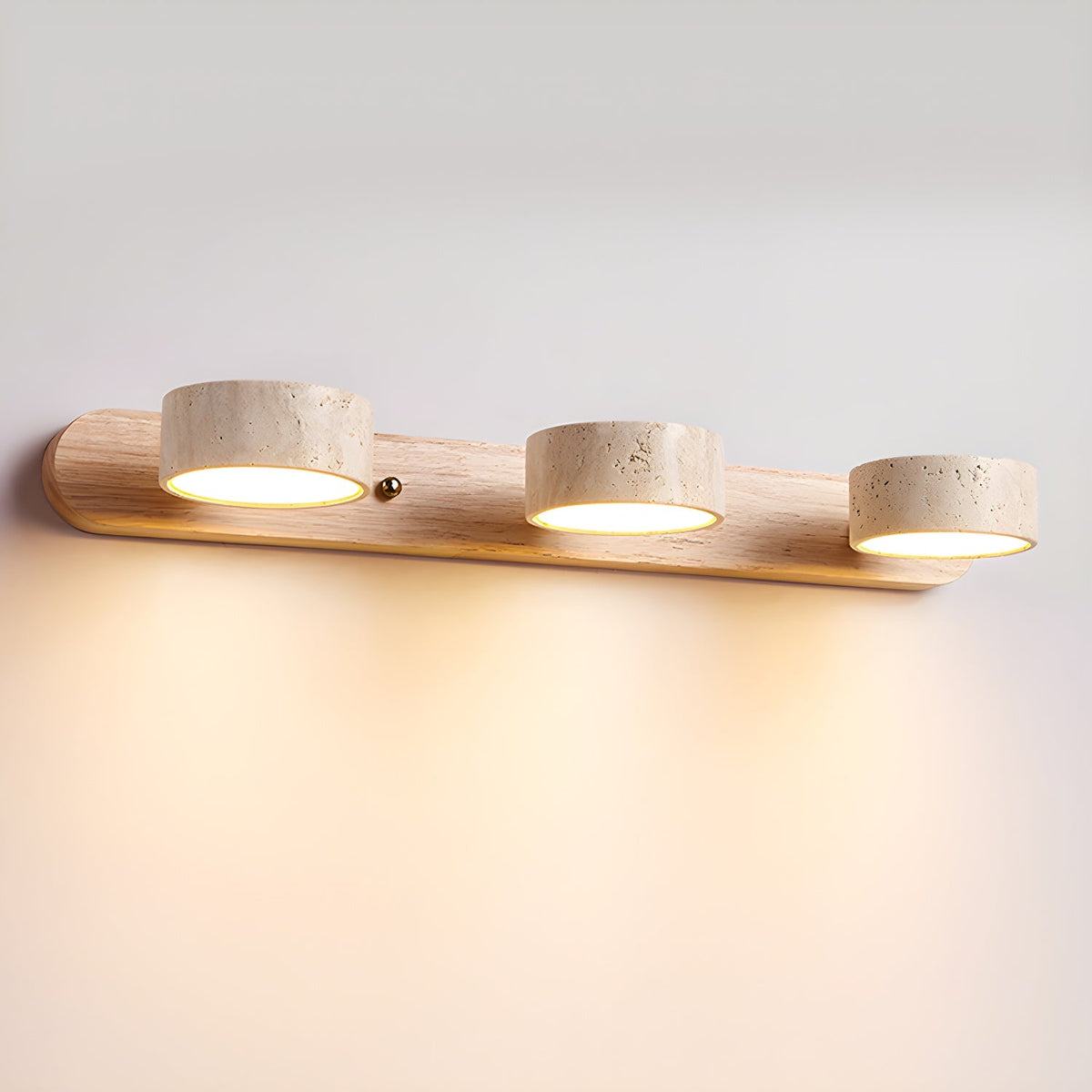 Voloreth aplique de pared minimalista en travertino
